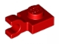 Platte mit horizontalem Clip 6019 rot