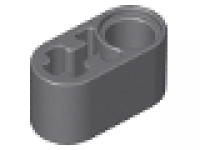Lego Technic, Liftarm 1 x 2 Thick with Pin Hole and Axle Hole, neues dunkelgrau