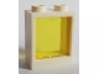 Fenster weiß mit  tr gelbem Glas 1 x 2 x 2 60592c06 neu