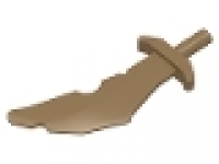 Krummschwert mit gezackter Klinge, dunkeltan 60752