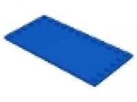 Platte 6x12 glatt mit Noppenreihe  blau 6178
