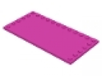 Platte 6x12 glatt mit Noppenreihe ( dark) pink 6178
