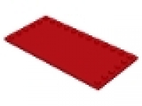Platte 6x12 glatt mit Noppenreihe rot 6178