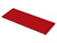 Platte 6x16 rot mit Noppenrand, 6205