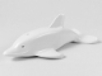 Delfin mit Achsloch 6228b weiß