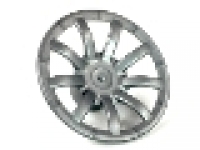 Wheel Cover 9 Spoke - 24mm D. - for Wheels 55982 and 56145, flat silver