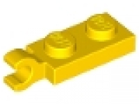 Lego 1 x 2 Platte mit horizonalen Clip 63868 gelb neu