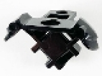 Minifigure Armor Shoulder Pads with Scabbard for 2 Katanas and Bar Hole schwarz, 65183