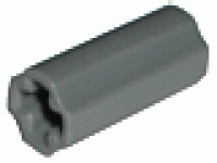 Technic, Axle Connector 2L (Smooth with x Hole + Orientation), neues dunkelgrau
