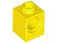 LegoTechnikstein 1 x 1 x 1 mit Loch 6541 gelb neu