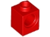 Lego Technikstein 1 x 1 x 1 mit Loch 6541 rot