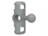 Lego Technic, Steering Arm Small with Pin Hole and Tow Ball, altes hellgrau