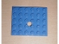 Platte mit Loch 5 x 6 blau 711, für Lenkauto