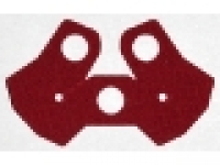 Minifigure Armor Pauldron Cloth, Double 74662, dunkelrot
