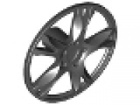 Wheel Cover 5 Spoke Thick - for Wheel 56145, schwarz