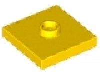 Fliese 2 x 2 mit Knopf Konverterplatte 87580 gelb neu