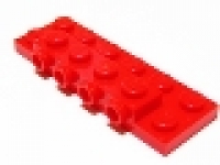 Plate, Modified 2 x 6 x 2/3 with 4 Studs on Side rot, neu