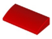Stein mit runder Oberkante 2x4x2/3 rot