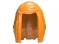 Haare lang + glatt dunkelorange