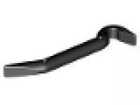 Minifigure, Utensil Tool Crowbar schwarz ( Brecheisen, Kuhfuß ), 92585