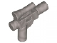 Black Minifig, Weapon Gun, Blaster Small (SW) flat silver