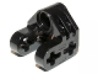 Lego Technic, Axle and Pin Connector Perpendicular Split schwarz, neu