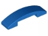 Slope, Curved 4 x 1 Double No Studs , blau, neu
