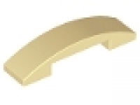Slope, Curved 4 x 1 Double No Studs, tan, neu