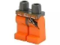 Lego Beine orange, 970c04pb01