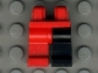 Lego Beine Hüfte rot, 970d03