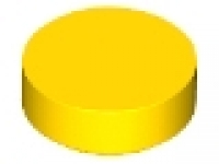 Rundfliese 1 x 1 gelb 98138