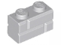 Schnäppchen 100 x Lego Klinkerstein 1x2x1 neues hellgrau 98283 neu