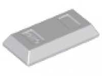 Lego Minifigure, Utensil Ingot / Bar, neues hellgrau