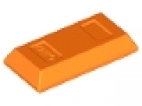 Lego Minifigure, Utensil Ingot / Bar, orange