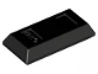 Lego Minifigure, Utensil Ingot / Bar, schwarz