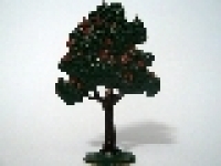 Plant, Tree Flat Fruit Painted with Solid Base with Painted Apples, FTFruitA