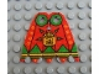 Lego Figuren Umhang, rot / grün bb0189pb01 ## Leider ist der Umhang mittig eingerissen!