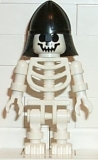 Skeleton with Standard Skull, Black Neck Protector Helmet, gen009