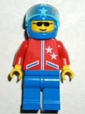 Fahrer rot, Helm blau jstr005,