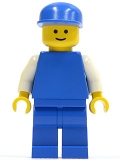 Mann in blau mit weißen Armen + blauem Cap  pln010