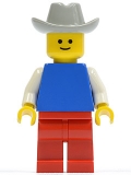 Lego Figur  blau / rot, pln039