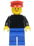 Lego Figur  schwarz / blau, pln046