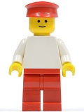 Lego Figur weiß / rot pln072