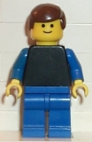 Lego Figur schwarz / blau, pln087