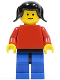 Lego Figur Frau blau / rot, pln110
