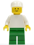 Lego Figur weiß / grün, pln111