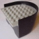 Schiffsrumpfsegment x147c01 schwarz, Heck