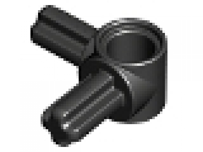 Technic, Axle and Pin Connector Hub with 2 Perpendicular Axles, schwarz, neu