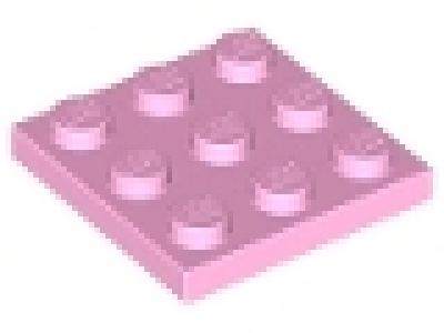 Lego Platte 3 x 3 hellpink, 11212 neu
