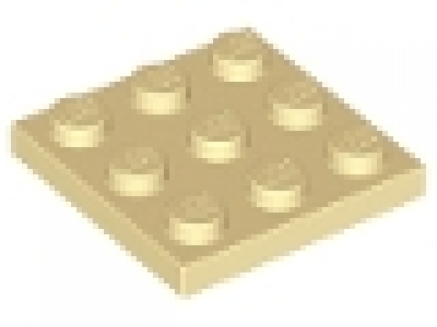 Lego Platte 3 x 3 tan, 11212 neu